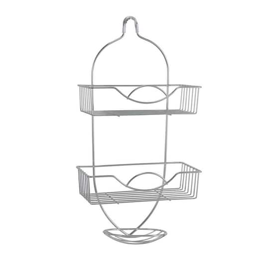 Bath Bliss Chrome Rainbow Design Shower Caddy